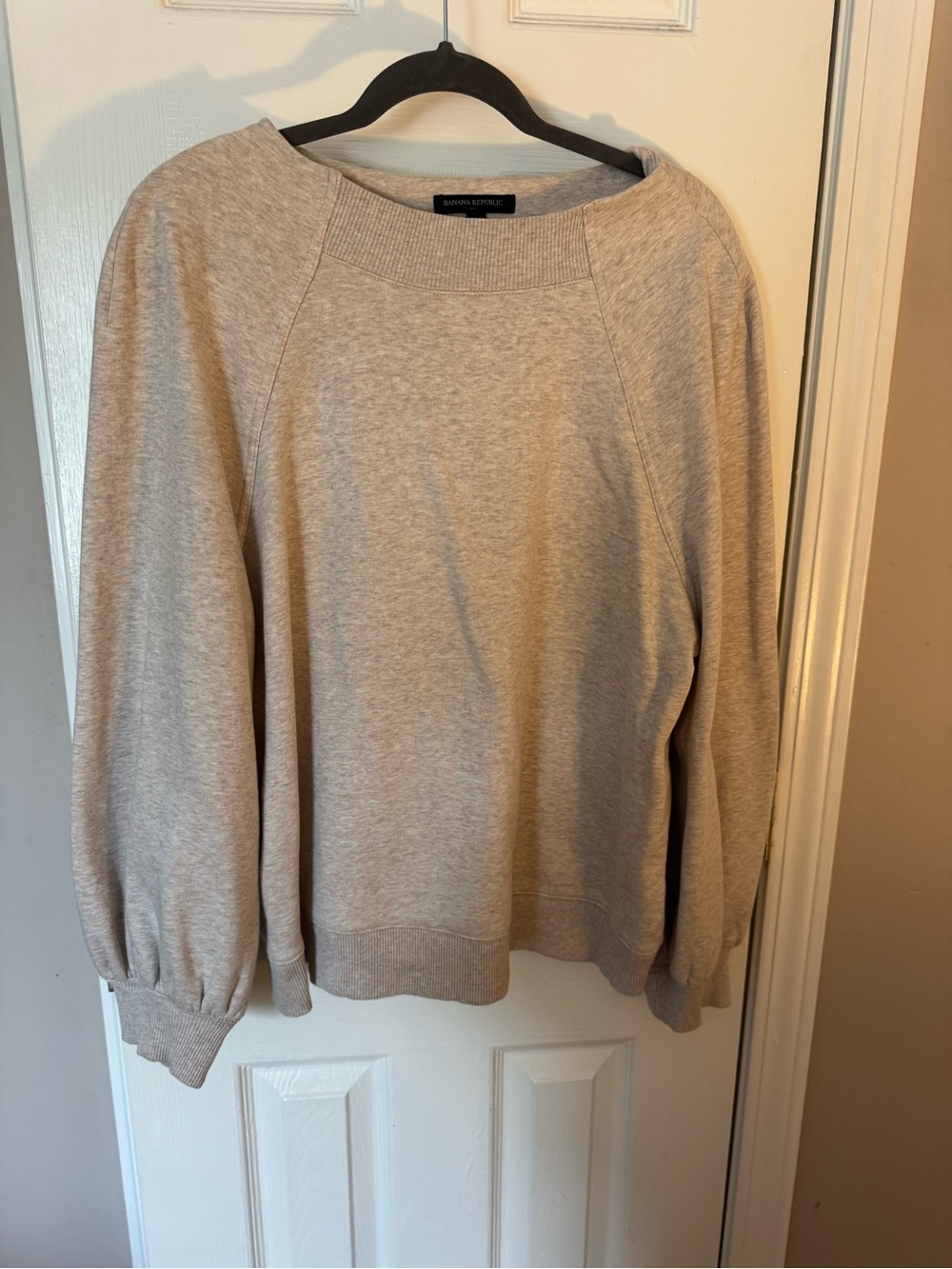 Banana Republic Beige Scoop Neck Sweatshirt